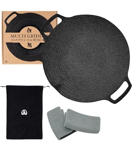 Amazon | JHQ 鉄板マルチグリドル 正規品 IH 直火対応 軽量 キッチン